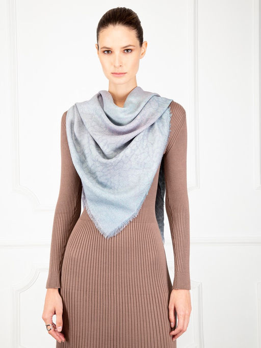 Платок жен. шерсть+шелк+люр 110х110 S55-0733-13 - Eleganzza фото 4