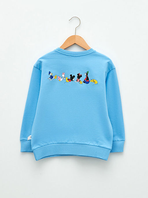 Bisiklet Yaka Mickey ve Arkada?lar? Bask?l? Uzun Kollu K?z ?ocuk Sweatshirt - Waikiki фото 2