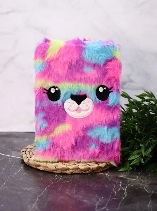 Блокнот плюшевый "Rainbow lama", bright, 21,5х15 см, плотность 80 гр.