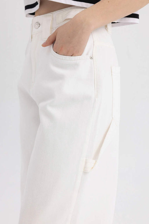 Брюки из габардина Cool Carpenter Fit - Defacto фото 5