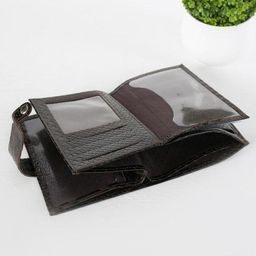 Портмоне мужское 3 в 1, автодокументы и паспорт, отдел для карт и монет, цвет коричневый - Simaland фото 5