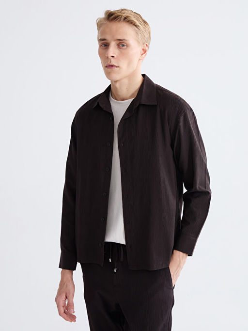 Regular Fit Uzun Kollu Erkek G?mlek