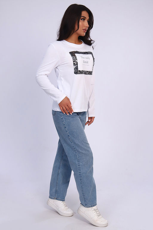 Футболка 55062 с дл. рукавом - Натали фото 9