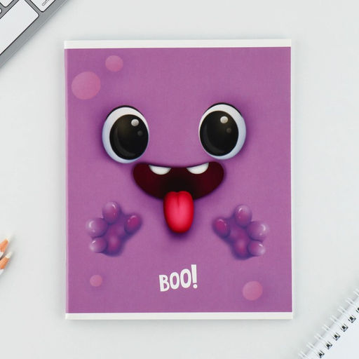 Тетрадь А5, 48 л на скрепке МИКС Boo!, обложка мелованный картон 230 гр., внутренний блок №1, в клетку 80 гр., белизна 96% - Artfox study фото 22