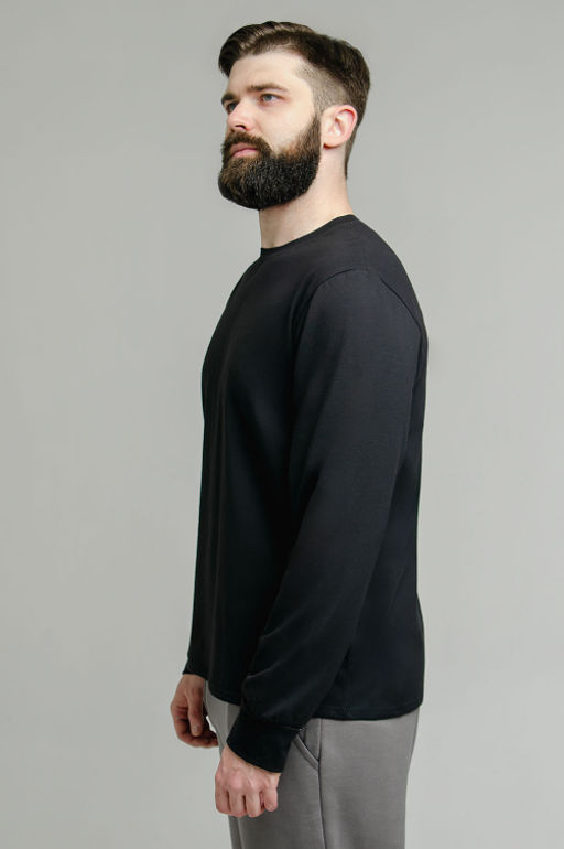 Арт. 67127/1 Лонгслив мужской 48-56 (5 шт) Цвет:черный - Идеал фото 3