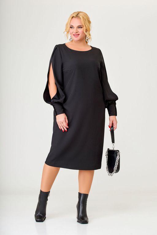 Блуза Swallow 803.2 черный+серебряный узор фото 536