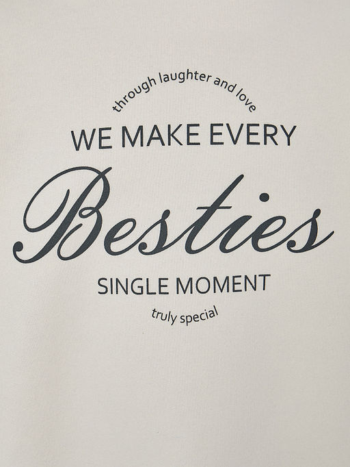 Свитшот для девочек бежевый