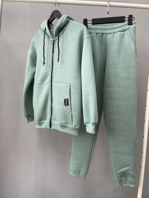 263/264М Костюм утепленный на молнии, мята - Knitka wear фото 2
