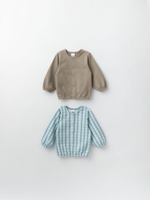 Кофта утепленная комплект 2шт., беж/бирюза - Lesi kids фото 14