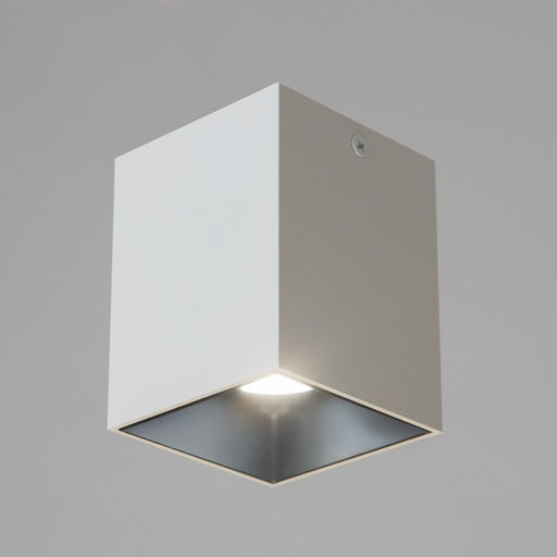 Светильник «Кубик» LED 4000К 10 Вт DIM220 белый черный 7.5×7.5×9.5 см