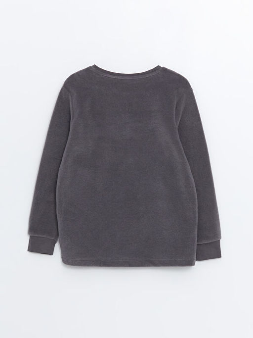 Bisiklet Yaka Polar Erkek ?ocuk Pijama Tak?m?