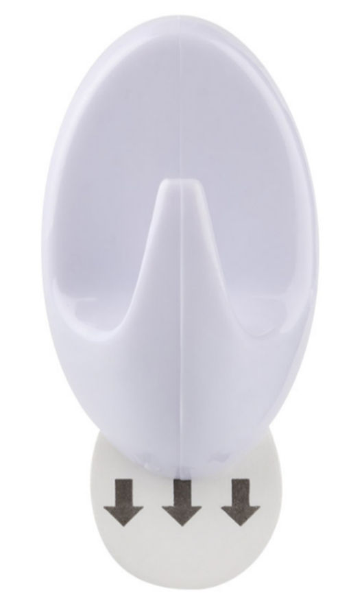 Цена за 2 шт. Крючки самоклеящиеся ABS 3х5 см, 3 шт 008082