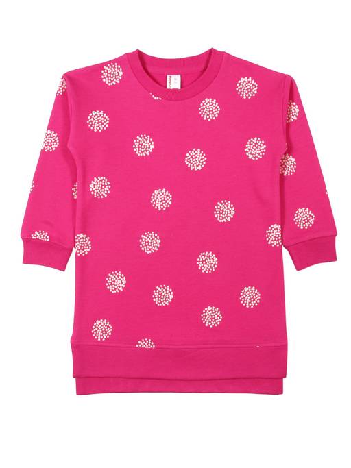 CRB wear/CWK 62243 Платье для девочки, фуксия/Ex.Cherubino  фото 2