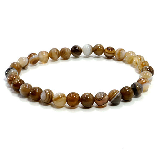 Браслет из камня Кофе агат карьерный рост и высокий заработок 6мм