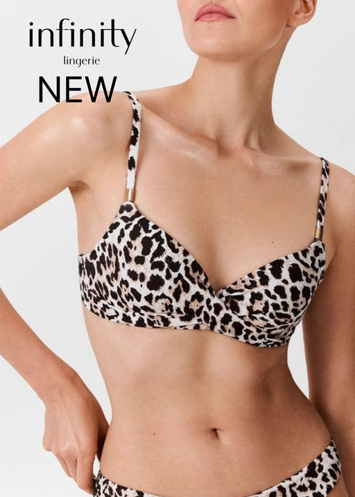 Infinity / Бюстгальтер купальный жен. V-shape Classic Nefeli леопардовый принт