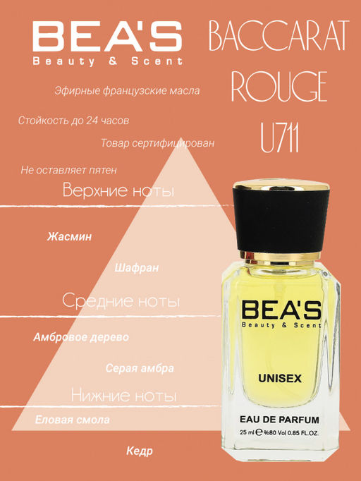 Парфюм Beas 25 ml U 711 unisex  фото 2