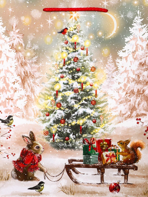 Пакет подарочный новогодний ламинированный, «Подготовка к Новому Году», 26×12×32 см