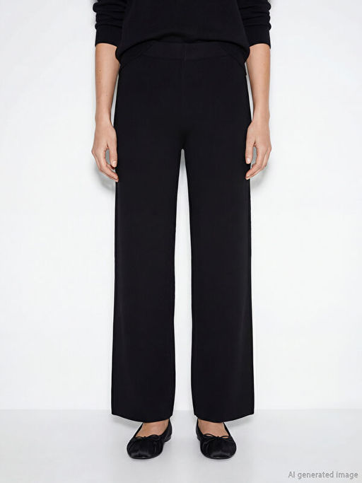 Beli Lastikli Kad?n Triko Pantolon