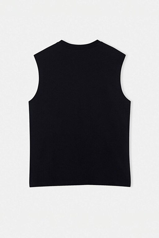 Siyah Oversize/Geni_ Kesim %100 Pamuklu Nak__l_ Atlet TMNSS25AL00004 - Trendyolmilla фото 2