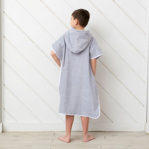 Полотенце-пончо Крошка Я Гномик, цвет серый, размер 24-32, 100 % хлопок, 320 г/м2  фото 16