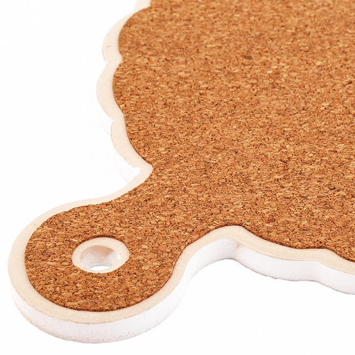 Подставка под горячее (панно) "Ферма" 15х19см h1см "Счастья в дом" керамика, фотопечать с глазурью, подложка пробковое дерево, фигурный край, в упаковке (Китай)