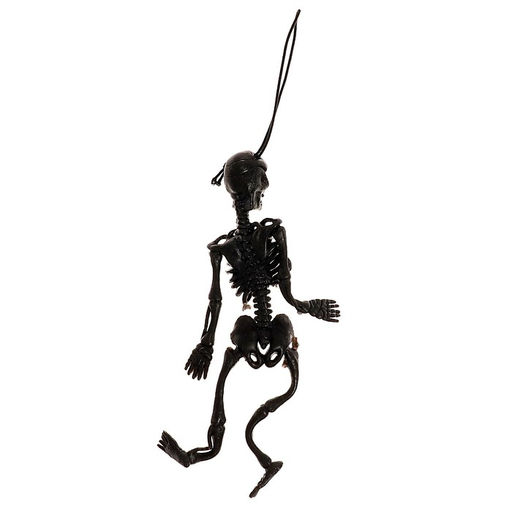 Цена за 10 шт. Подвеска «Скелет», чёрная