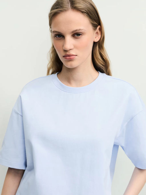 Базовая футболка оверсайз из хлопка / Zarina