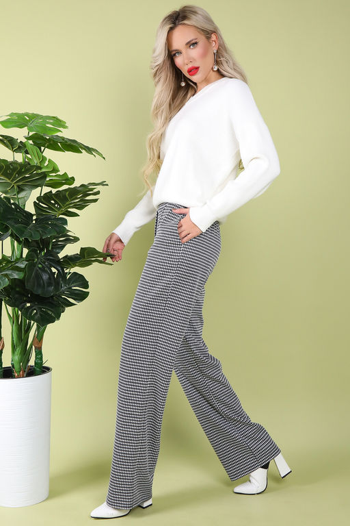 Брюки Барнео (лапка белый) - Эльза фото 5