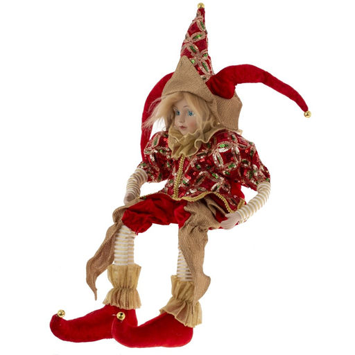 Игрушка набивная "Клоун" (муз, движ), L18 W18 H62 см (полка 28 см.)