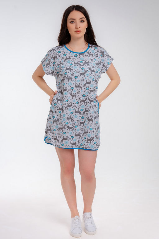 Туника женская Социал голубой - Амадэль фото 16