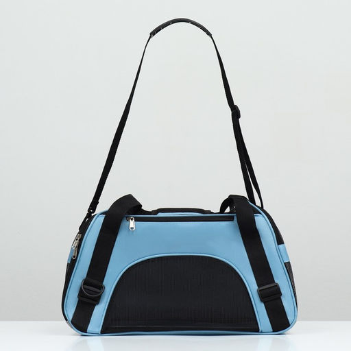 Сумка-переноска сетчатая,52 х 25 х 33 см, голубая - Пижон фото 2