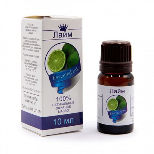 Эфирное масло ЛАЙМ Планета Ароматов 10мл Улучшает настроение, придает силы