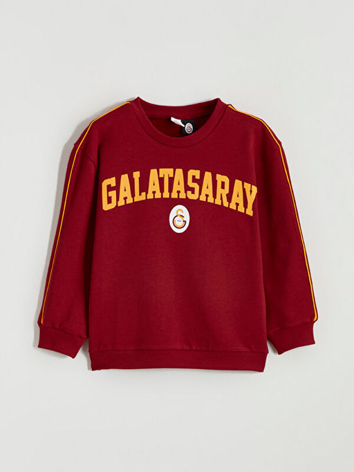 Galatasaray Bask?l? Erkek ?ocuk Kal?n Sweatshirt