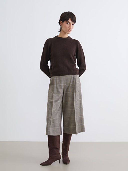 Bisiklet Yaka Kad?n Triko Kazak