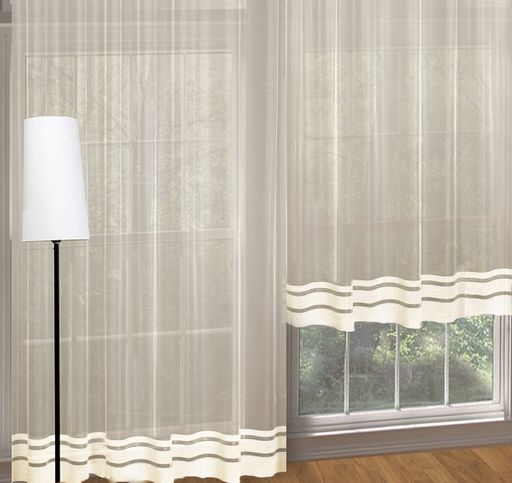 Арт. 27050/160, кремовый цвет, ГОТОВЫЕ ШТОРЫ, ширина 300 см x высота 150 см (на шторной ленте)