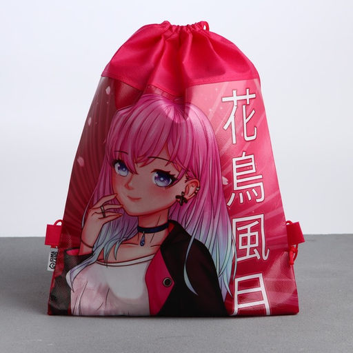 Сумка для обуви Аниме девушка, полиэстер, размер 41х31 см - Artfox фото 3