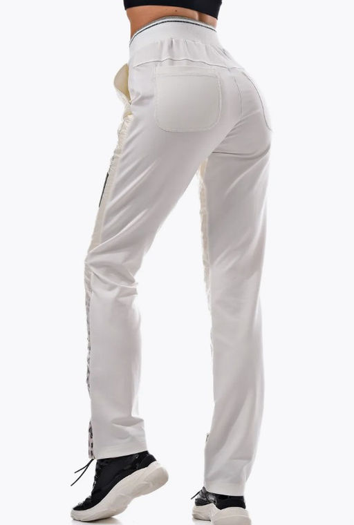 Брюки из тонкого футера  комбинированные с плащевкой . - А+б коллекция фото 27