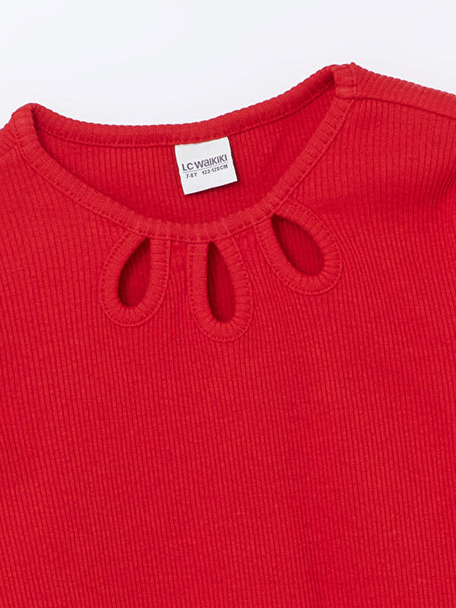 Bisiklet Yaka K?z ?ocuk Ti??rt - Waikiki фото 2