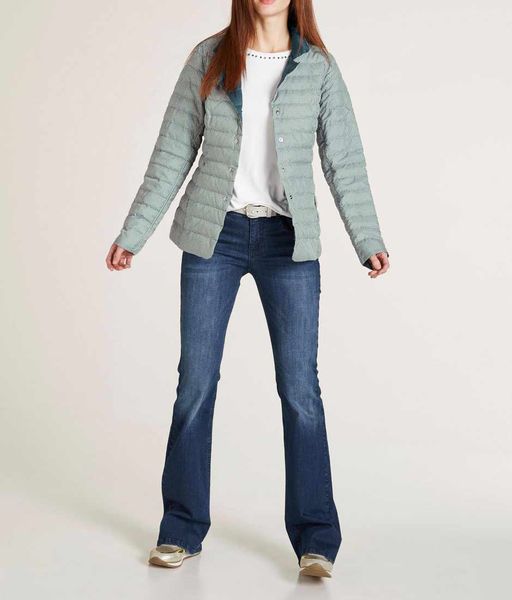 Пуховик двухсторонний, зелено-белый - Ashley brooke фото 5