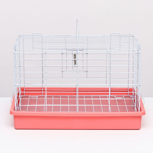 Клетка для кроликов 43 х 29 х 26 см, розовая - Пижон фото 5