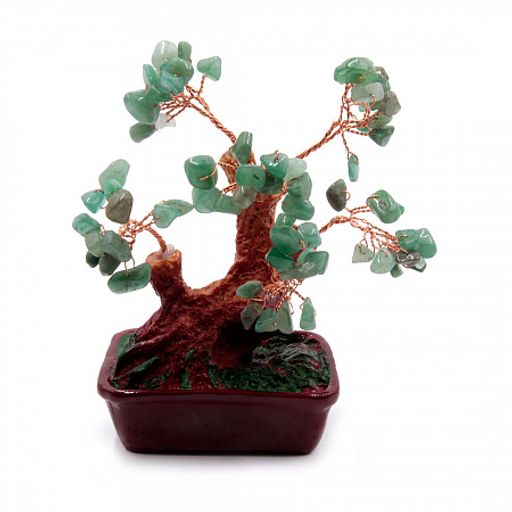 Дерево счастья Нефрит натуральные камни 16см Изобилие и процветание