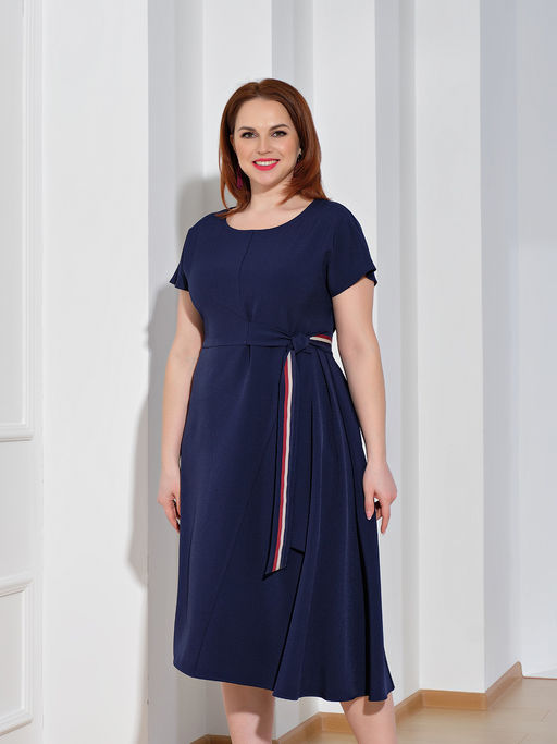Платье 0083-3 темно-синий