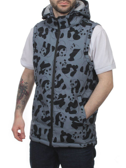 2118 GRAY Жилет мужской (100 гр. синтепон) - Fashion фото 4