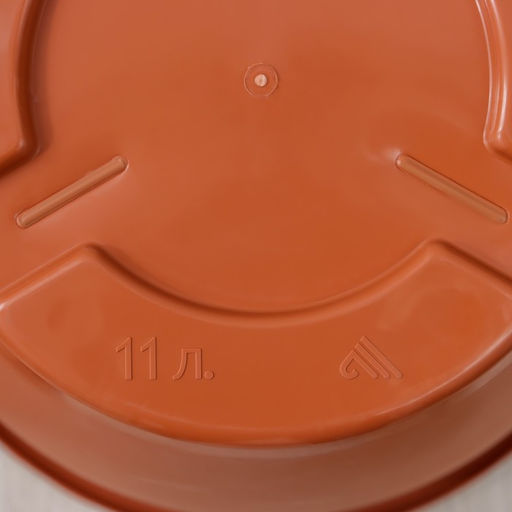 Горшок для цветов с поддоном Альтернатива «Афина», 11 л, пластиковый, коричневый