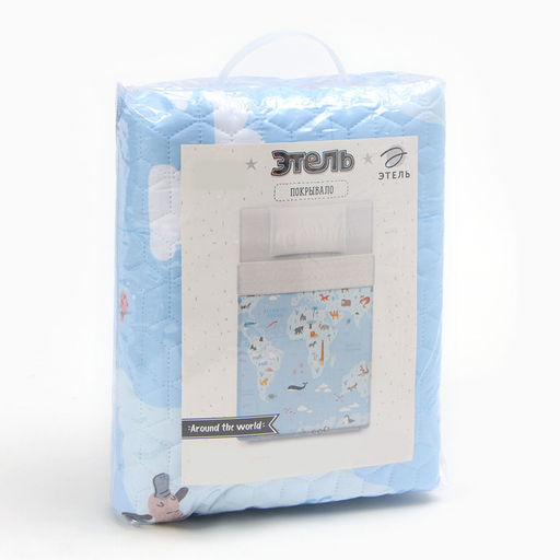 Покрывало Этель 1,5 сп Around the world 145*2105 см, микрофибра  фото 4