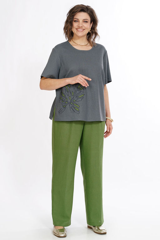 Костюм ALANI 2522 серый+зеленый