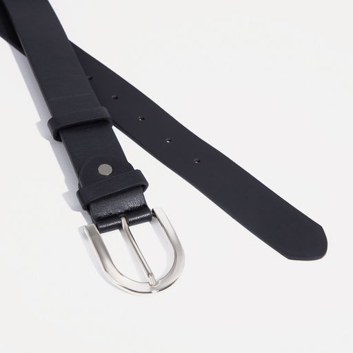 Ремень женский, ширина 3,5 см, винт, пряжка металл, цвет чёрный - Simaland фото 2