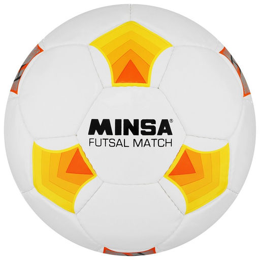 Мяч футбольный MINSA Futsal Match, PU, машинная сшивка, 32 панели, р. 4  фото 5
