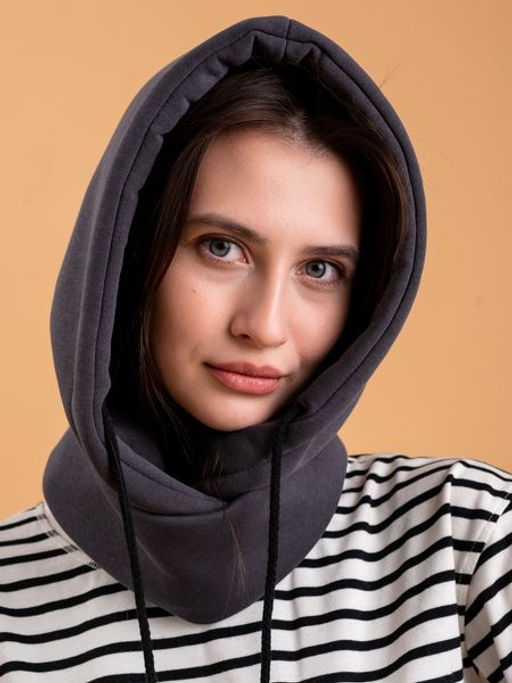 Капюшон трикотажный серый, капюшон - Yollochka фото 4