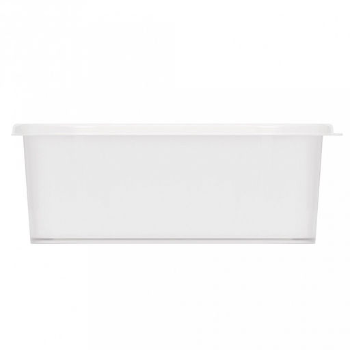 Контейнер для продуктов пластмассовый 1,0л 19,6х12,6х7,5см, овальный, подходит для СВЧ, белый (Россия) - Домашняя мода фото 3